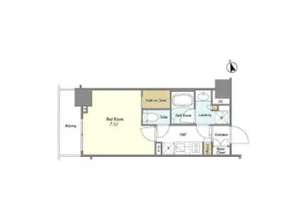 BLUROCK青葉台 ブルロック青葉台(1K/3階)の間取り写真