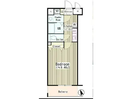 AVANCER ILL 羽田(1K/3階)の間取り写真