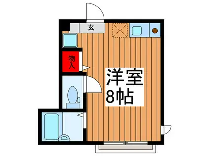 メゾンルーチェ(ワンルーム/2階)の間取り写真