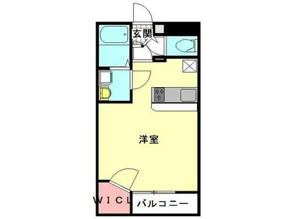 レオネクスト北鴻巣(1K/1階)の間取り写真