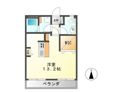 HIROSE BLDG. I(ワンルーム/4階)の間取り写真