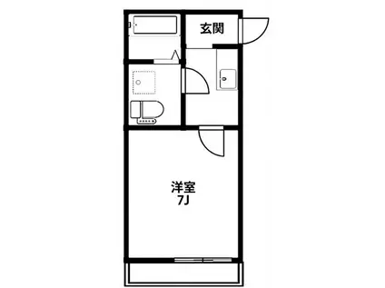 GRAND HEART グランハート(1K/3階)の間取り写真