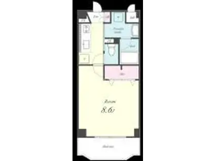 グリーンエイジ平和台(1K/1階)の間取り写真