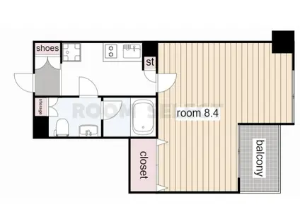 グラン・アベニュー栄(1K/3階)の間取り写真