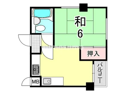 アバンテ尼崎西(1DK/1階)の間取り写真