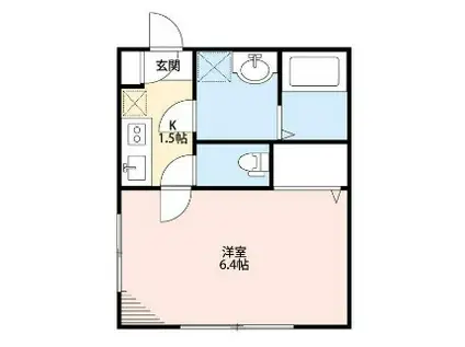 BESTSTAGE入谷2(1K/2階)の間取り写真
