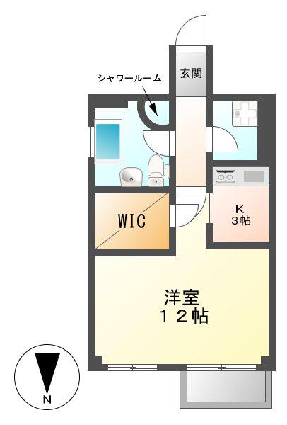 シュタットメゾンII(ワンルーム/7階)の間取り写真