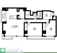 フローラ薬院(1LDK/4階)の間取り写真