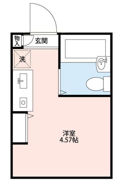 ライトマルシェ(ワンルーム/2階)の間取り写真