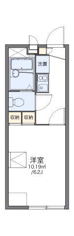 レオパレスヴィラ曽根A(1K/2階)の間取り写真