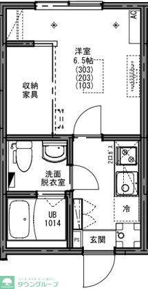 KEIAI RESIDENCE 新秋津II(1K/1階)の間取り写真