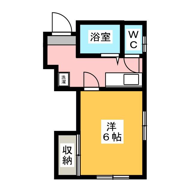 ユウハイツ目白(1K/2階)の間取り写真
