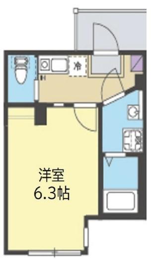 ALMO新杉田(1K/1階)の間取り写真