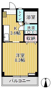メゾン エクセル(1K/3階)の間取り写真