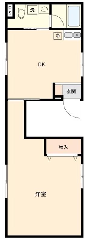 GLANZ池袋(1DK/5階)の間取り写真