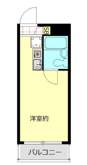 メゾンドオルジュ(ワンルーム/4階)の間取り写真