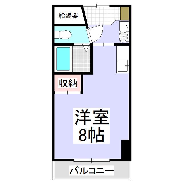 タクビル3(ワンルーム/4階)の間取り写真