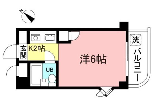 ディジィ川崎(1K/4階)の間取り写真