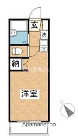 サンフェロー(ワンルーム/3階)の間取り写真
