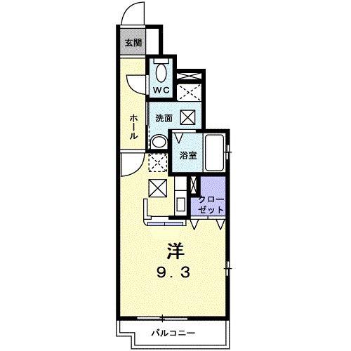 ハイムダイIII(ワンルーム/1階)の間取り写真
