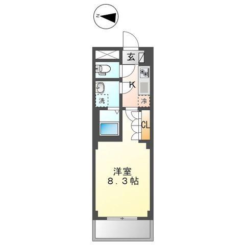 SUNGARDEN ーサンガーデンー(1K/1階)の間取り写真