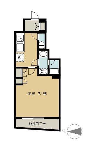 ZOOM池袋ウエスト(1K/9階)の間取り写真