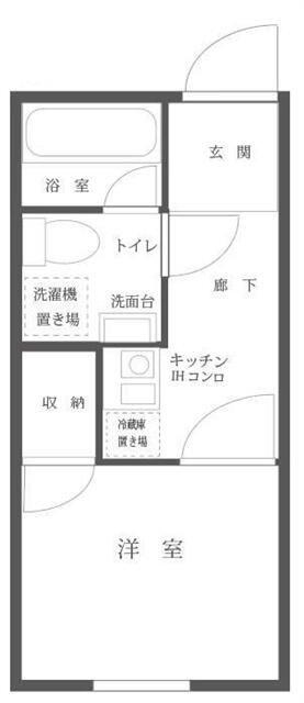MAXIVBASIC笹塚(1K/4階)の間取り写真