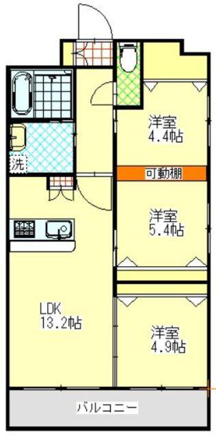 ARISTA SHIRAKIBARU(3LDK/10階)の間取り写真