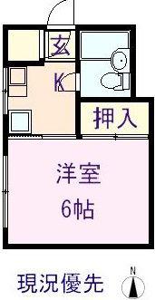 ODYビル(1K/1階)の間取り写真