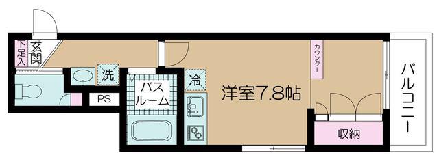 ラフィネ板橋本町(ワンルーム/3階)の間取り写真