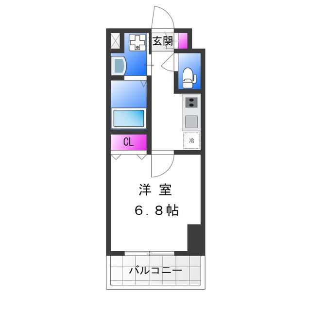 FERIO(1K/5階)の間取り写真
