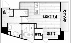 グラン グレイス(1LDK/2階)の間取り写真