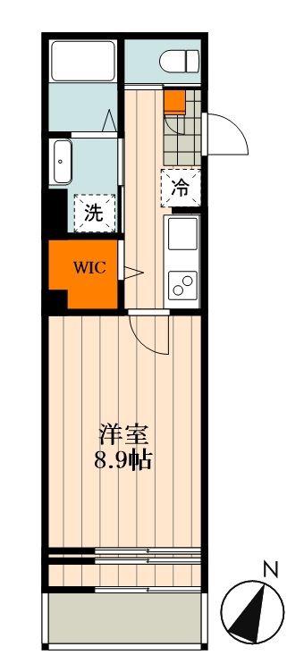 アール桜木(1K/1階)の間取り写真