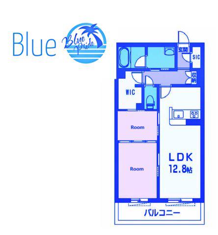 アンビシア(2LDK/3階)の間取り写真