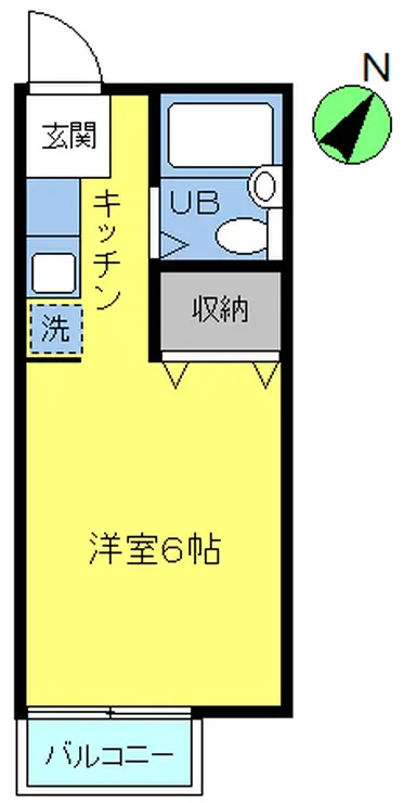 ヴィラ玉川学園 1階階 間取り