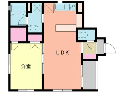 グランツ・大泉学園(1LDK/4階)の間取り写真