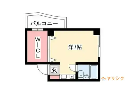 ドリームハイツエンデバー(ワンルーム/3階)の間取り写真