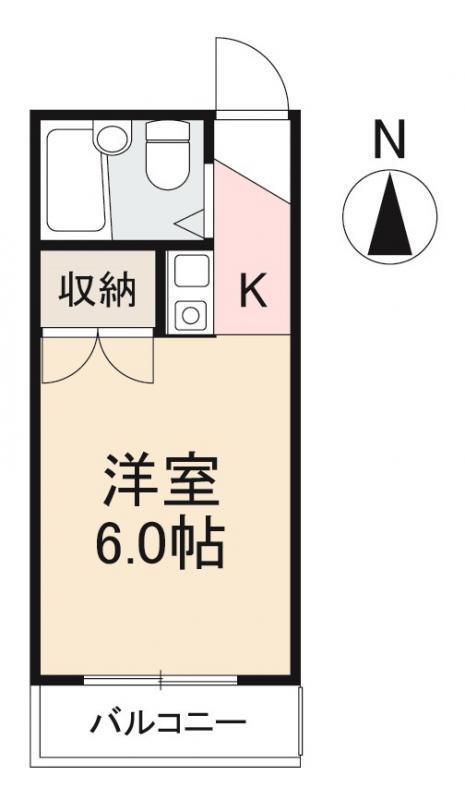 グリーンピア宮脇(1K/3階)の間取り写真