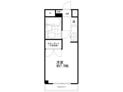 メゾン・ド・別所(ワンルーム/3階)の間取り写真