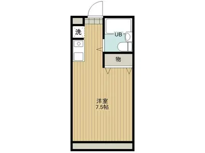 ホワイトキャッスル(ワンルーム/1階)の間取り写真