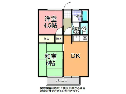 シティハイム・ジロー(2DK/2階)の間取り写真