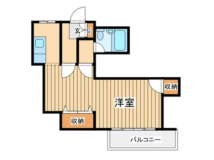 アルティス富士見(1K/4階)の間取り写真