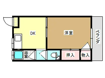 あかつき荘(1DK/1階)の間取り写真