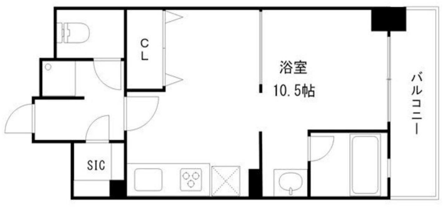KDX堺筋本町レジデンス(ワンルーム/4階)の間取り写真