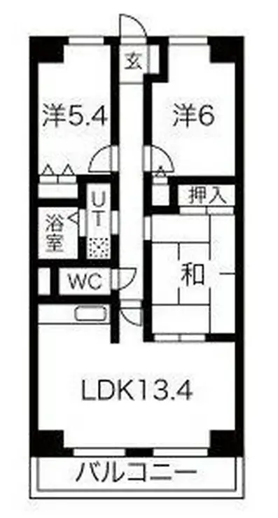 メゾンイソップ新松戸 8階階 間取り