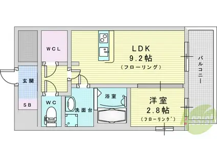 エル・セレーノ新大阪北(1LDK/4階)の間取り写真