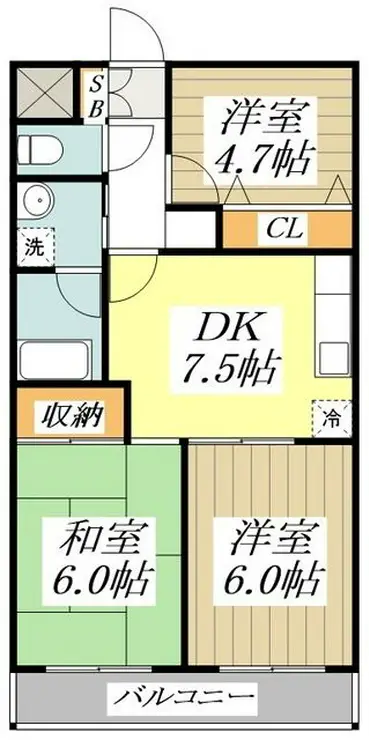 シャンボール武蔵野 2階階 間取り