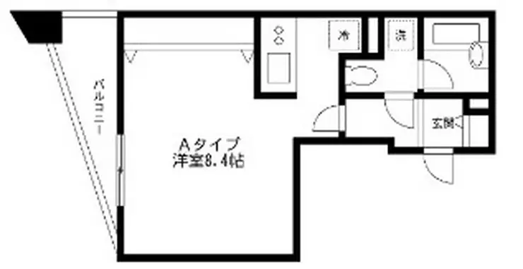 アヴァンセ戸越 4階階 間取り