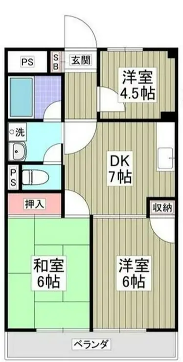 ブルジョン7 5階階 間取り