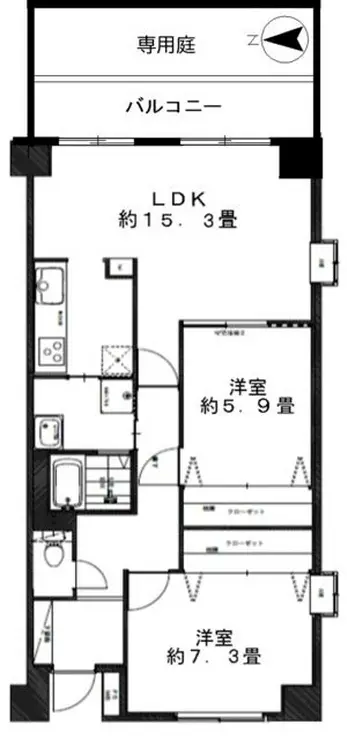 ジュネス 1階階 間取り